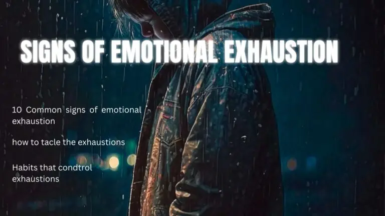 signs of emotional exhaustion