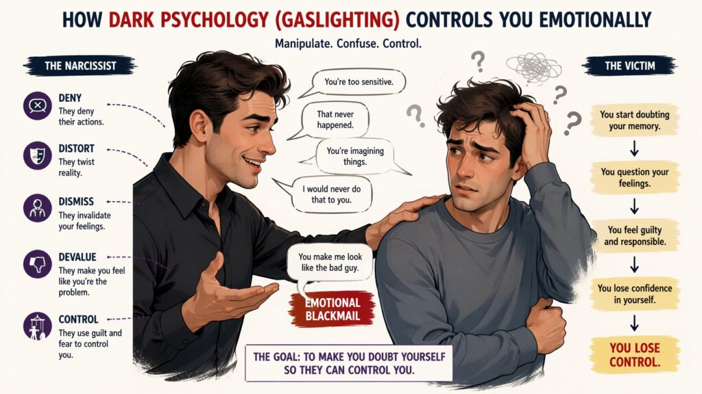 Tilte image of dark psychological signs